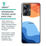 Wavy Color Pattern Glass Case for Realme 10 Pro Plus 5G