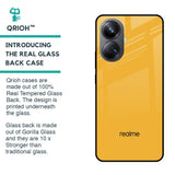 Fluorescent Yellow Glass case for Realme 10 Pro Plus 5G