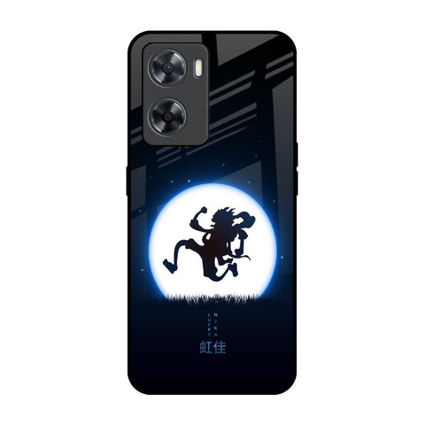 Luffy Nika OPPO A77s Glass Back Cover Online