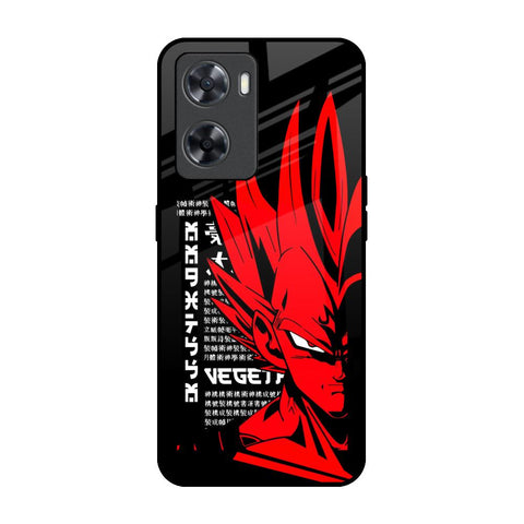 Red Vegeta OPPO A77s Glass Back Cover Online