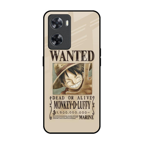 Luffy Wanted OPPO A77s Glass Back Cover Online