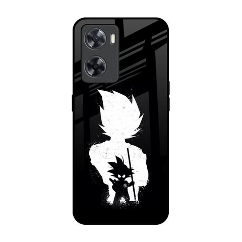 Monochrome Goku OPPO A77s Glass Back Cover Online
