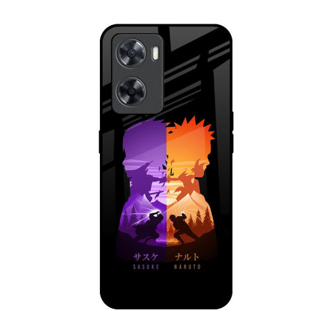 Minimalist Anime OPPO A77s Glass Back Cover Online