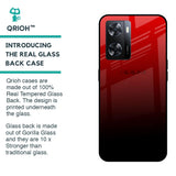 Maroon Faded Glass Case for OPPO A77s