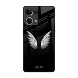 White Angel Wings Oppo F21s Pro Glass Back Cover Online