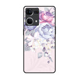 Elegant Floral Oppo F21s Pro Glass Back Cover Online