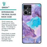 Alcohol ink Marble Glass Case for Oppo F21s Pro