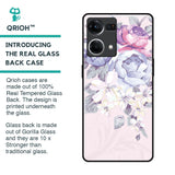 Elegant Floral Glass Case for Oppo F21s Pro