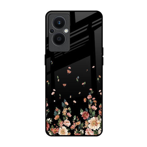 Floating Floral Print Oppo F21s Pro 5G Glass Back Cover Online