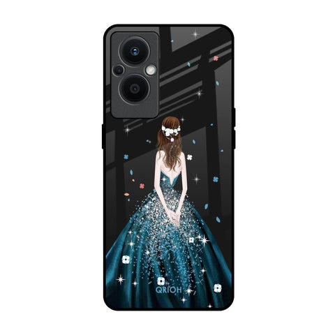 Queen Of Fashion Oppo F21s Pro 5G Glass Back Cover Online