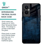 Dark Blue Grunge Glass Case for Oppo F21s Pro 5G