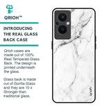 Modern White Marble Glass Case for Oppo F21s Pro 5G