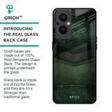 Green Leather Glass Case for Oppo F21s Pro 5G