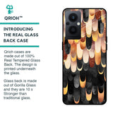 Bronze Abstract Glass Case for Oppo F21s Pro 5G