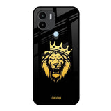 Lion The King Redmi A1 Plus Glass Back Cover Online