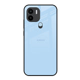 Pastel Sky Blue Redmi A1 Plus Glass Back Cover Online