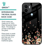 Floating Floral Print Glass Case for Redmi A1 Plus