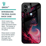 Moon Wolf Glass Case for Redmi A1 Plus