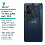 Overshadow Blue Glass Case For iQOO 11