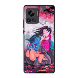 Radha Krishna Art Motorola Edge 30 Ultra Glass Back Cover Online