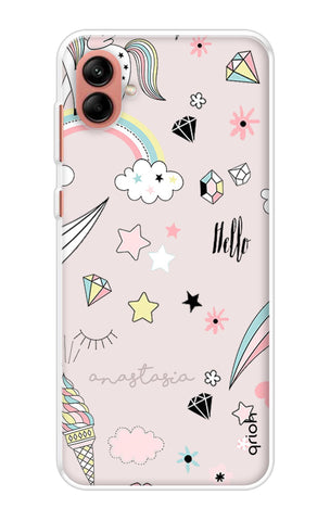 Unicorn Doodle Samsung Galaxy A04 Back Cover