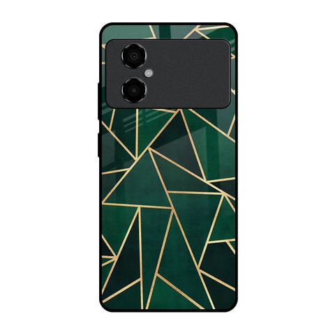 Abstract Green Poco M4 5G Glass Back Cover Online