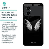 White Angel Wings Glass Case for Poco M4 5G