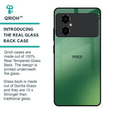 Green Grunge Texture Glass Case for Poco M4 5G