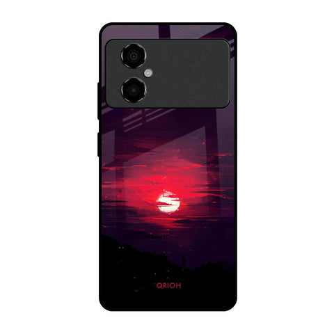 Morning Red Sky Poco M4 5G Glass Cases & Covers Online