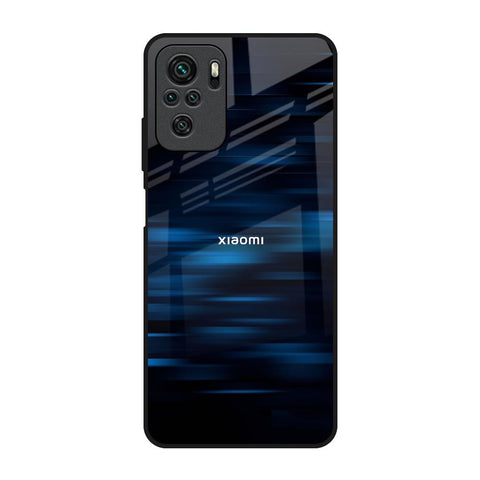 Blue Rough Abstract Redmi Note 11 SE Glass Back Cover Online