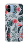 Retro Floral Leaf Poco C50 Back Cover