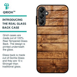 Wooden Planks Glass Case for Samsung Galaxy A14 5G