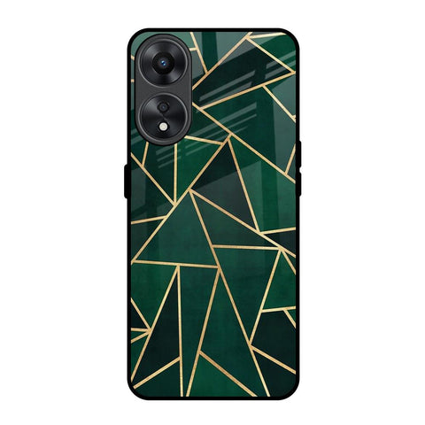 Abstract Green Oppo A78 5G Glass Back Cover Online