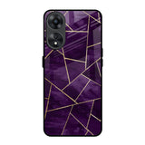 Geometric Purple Oppo A78 5G Glass Back Cover Online