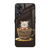 Tea With Kitty Oppo A78 5G Glass Back Cover Online