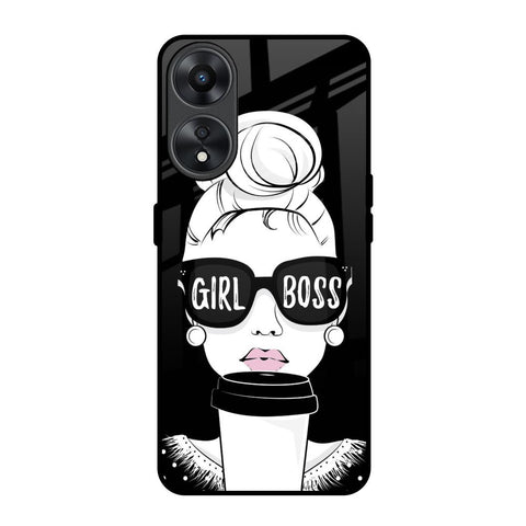 Girl Boss Oppo A78 5G Glass Back Cover Online