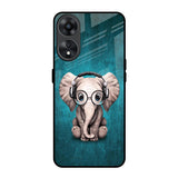 Adorable Baby Elephant Oppo A78 5G Glass Back Cover Online