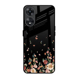 Floating Floral Print Oppo A78 5G Glass Back Cover Online