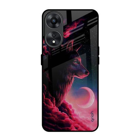 Moon Wolf Oppo A78 5G Glass Back Cover Online