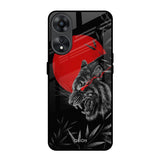 Red Moon Tiger Oppo A78 5G Glass Back Cover Online