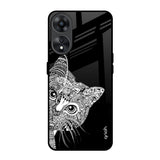 Kitten Mandala Oppo A78 5G Glass Back Cover Online