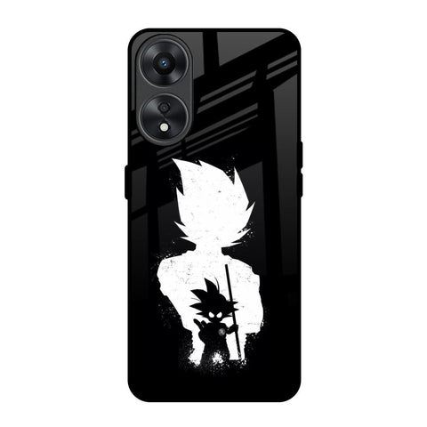 Monochrome Goku Oppo A78 5G Glass Back Cover Online