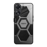 Hexagon Style Oppo A78 5G Glass Back Cover Online