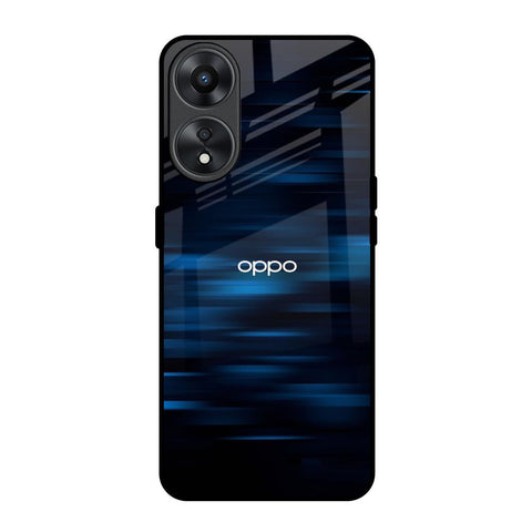 Blue Rough Abstract Oppo A78 5G Glass Back Cover Online