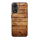 Wooden Planks Oppo A78 5G Glass Back Cover Online