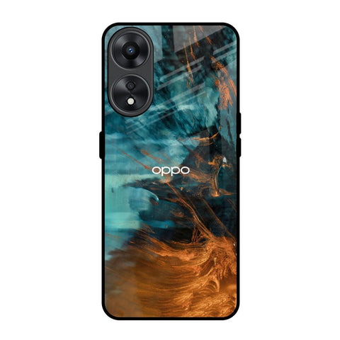 Golden Splash Oppo A78 5G Glass Back Cover Online