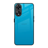 Blue Aqua Oppo A78 5G Glass Back Cover Online