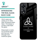 Everything Is Connected Glass Case for Oppo A78 5G