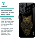 Golden Owl Glass Case for Oppo A78 5G