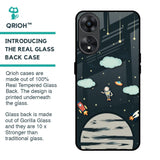 Astronaut Dream Glass Case For Oppo A78 5G